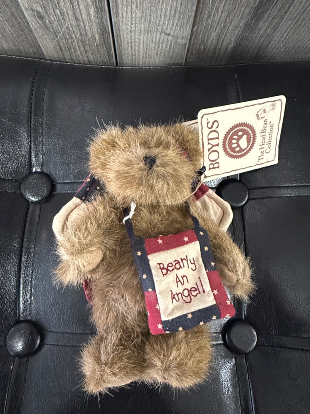 Boyds Bears & Friends Lil' Mischief Brown Bear Stuffed Plush Toy With Tag - Picture 7 of 9